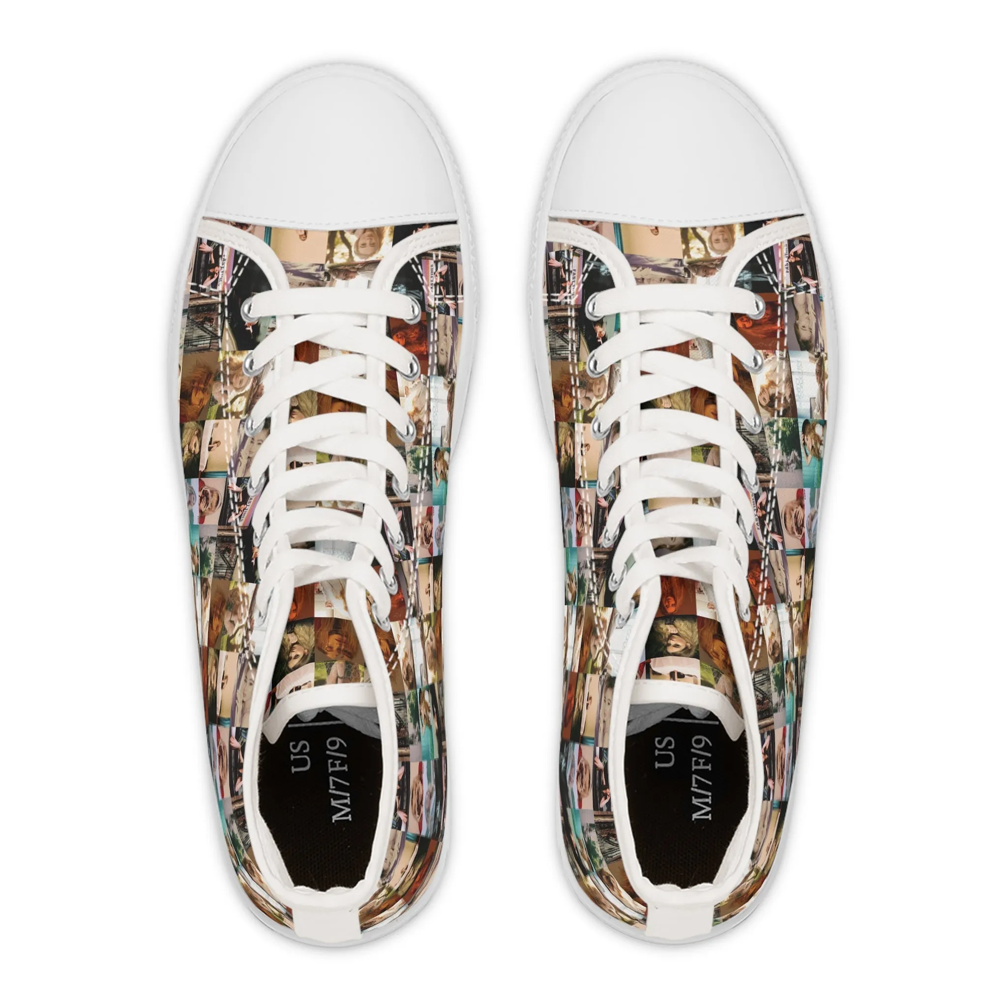 Sabrina Carpenter Album Cover Collage Women's High Top Sneakers