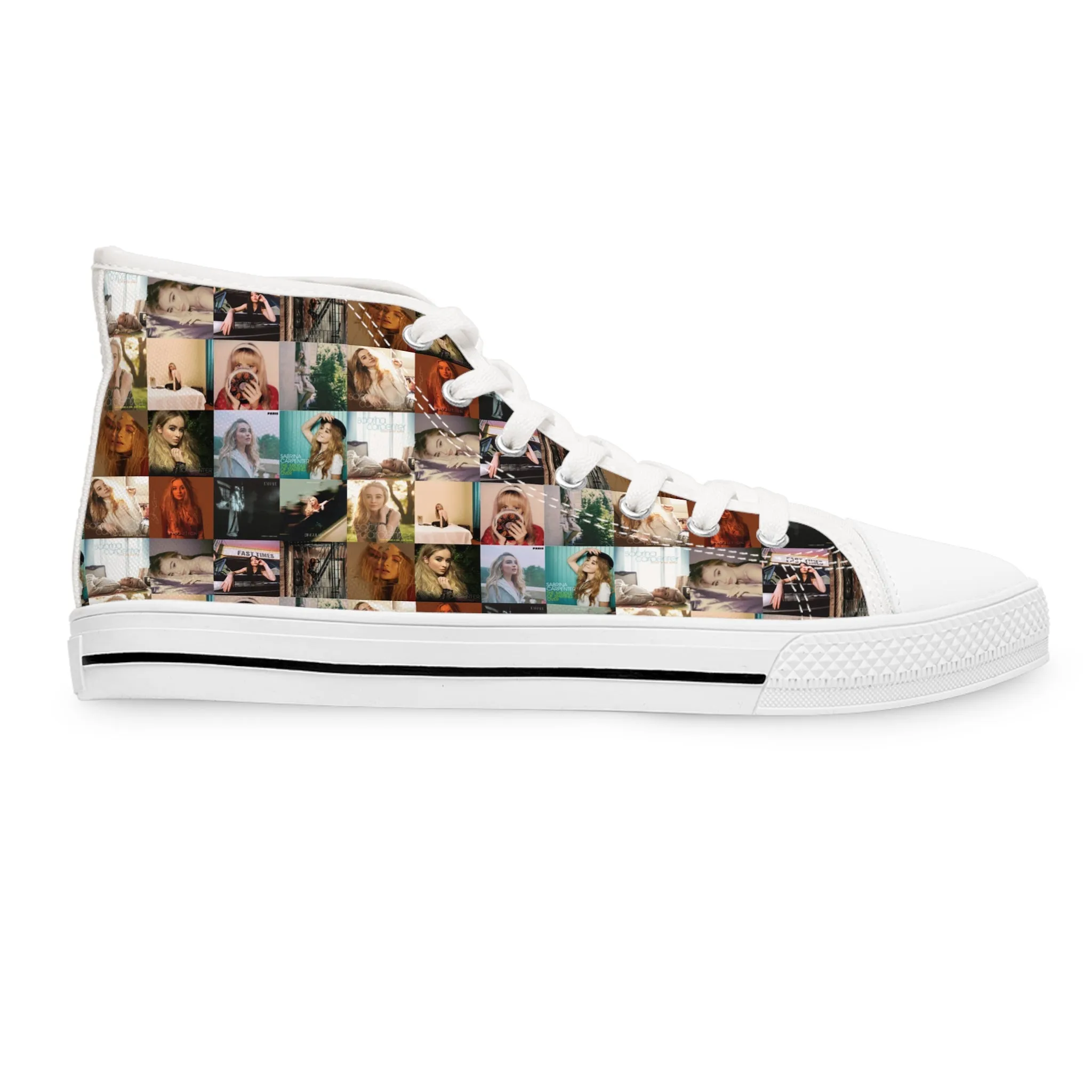 Sabrina Carpenter Album Cover Collage Women's High Top Sneakers