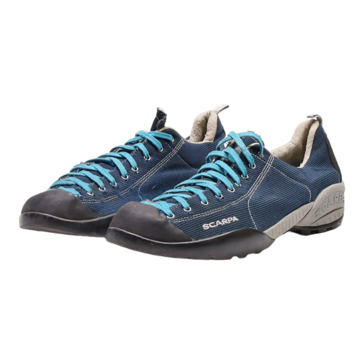 SCARPA Sneaker Trainers Blue Canvas Mens UK 10.5