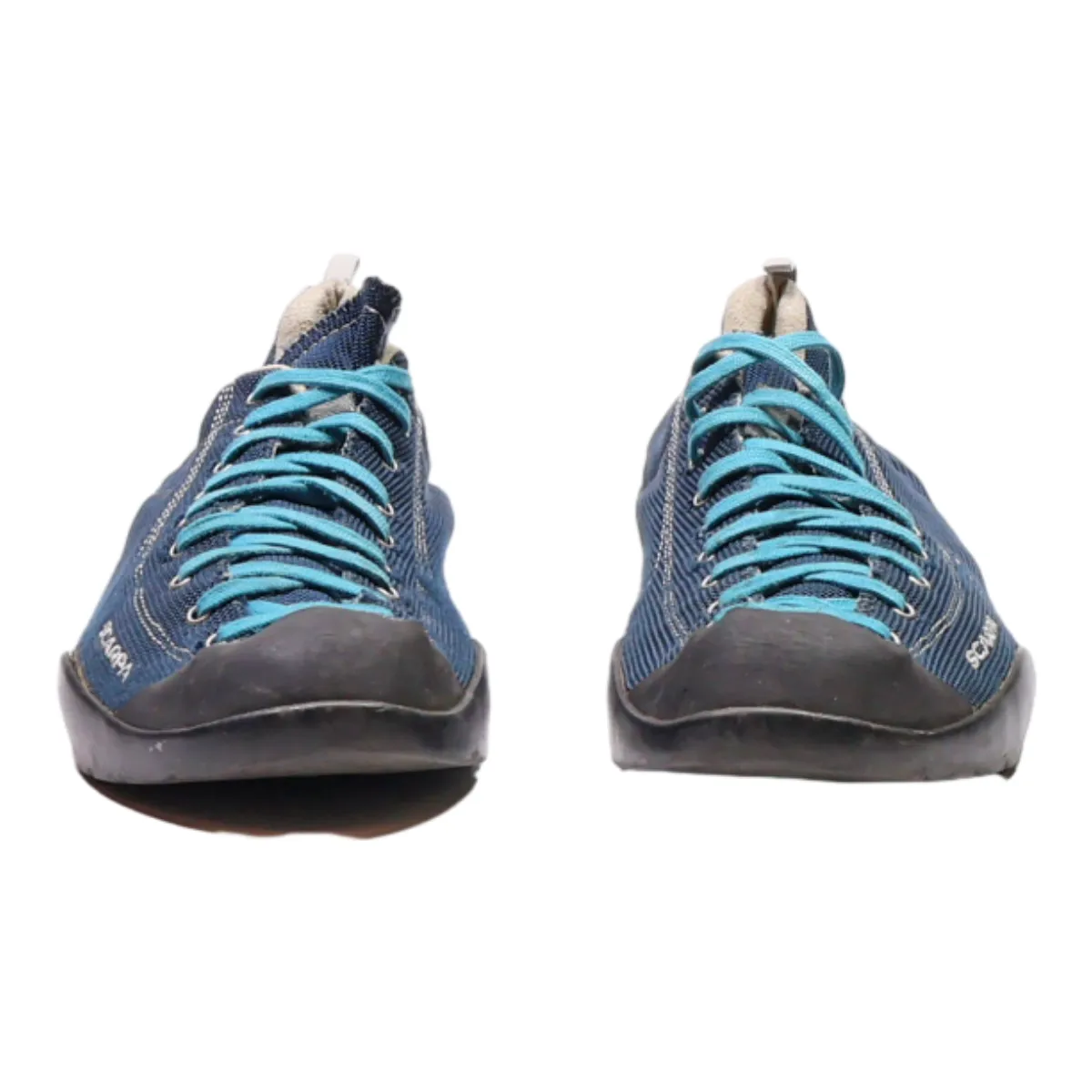 SCARPA Sneaker Trainers Blue Canvas Mens UK 10.5