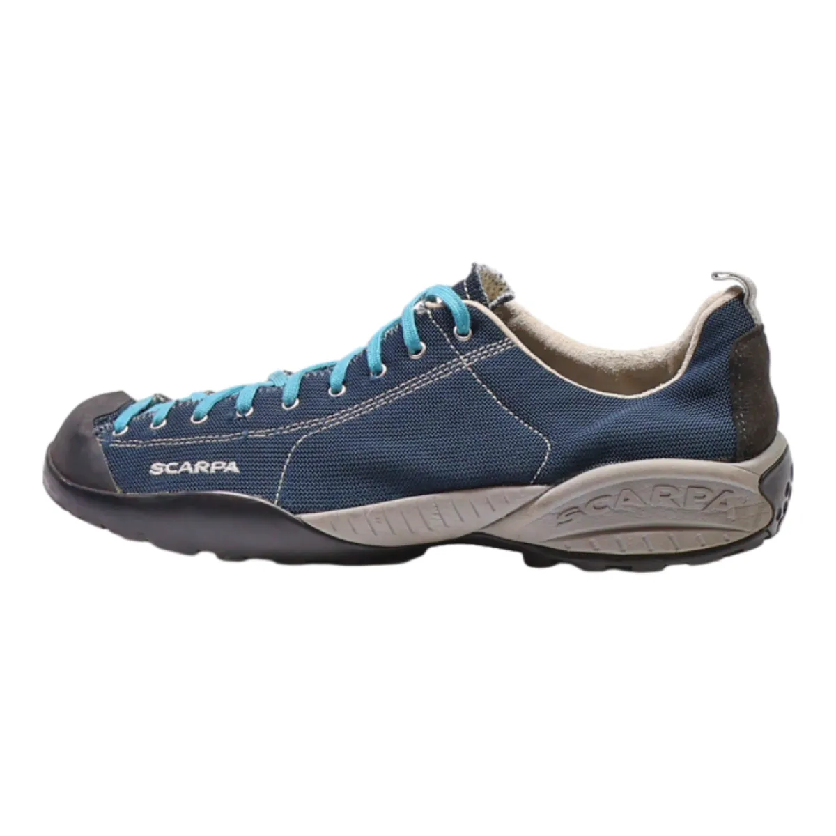 SCARPA Sneaker Trainers Blue Canvas Mens UK 10.5