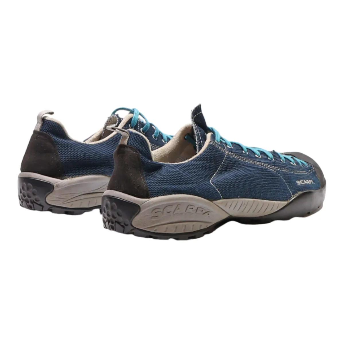 SCARPA Sneaker Trainers Blue Canvas Mens UK 10.5