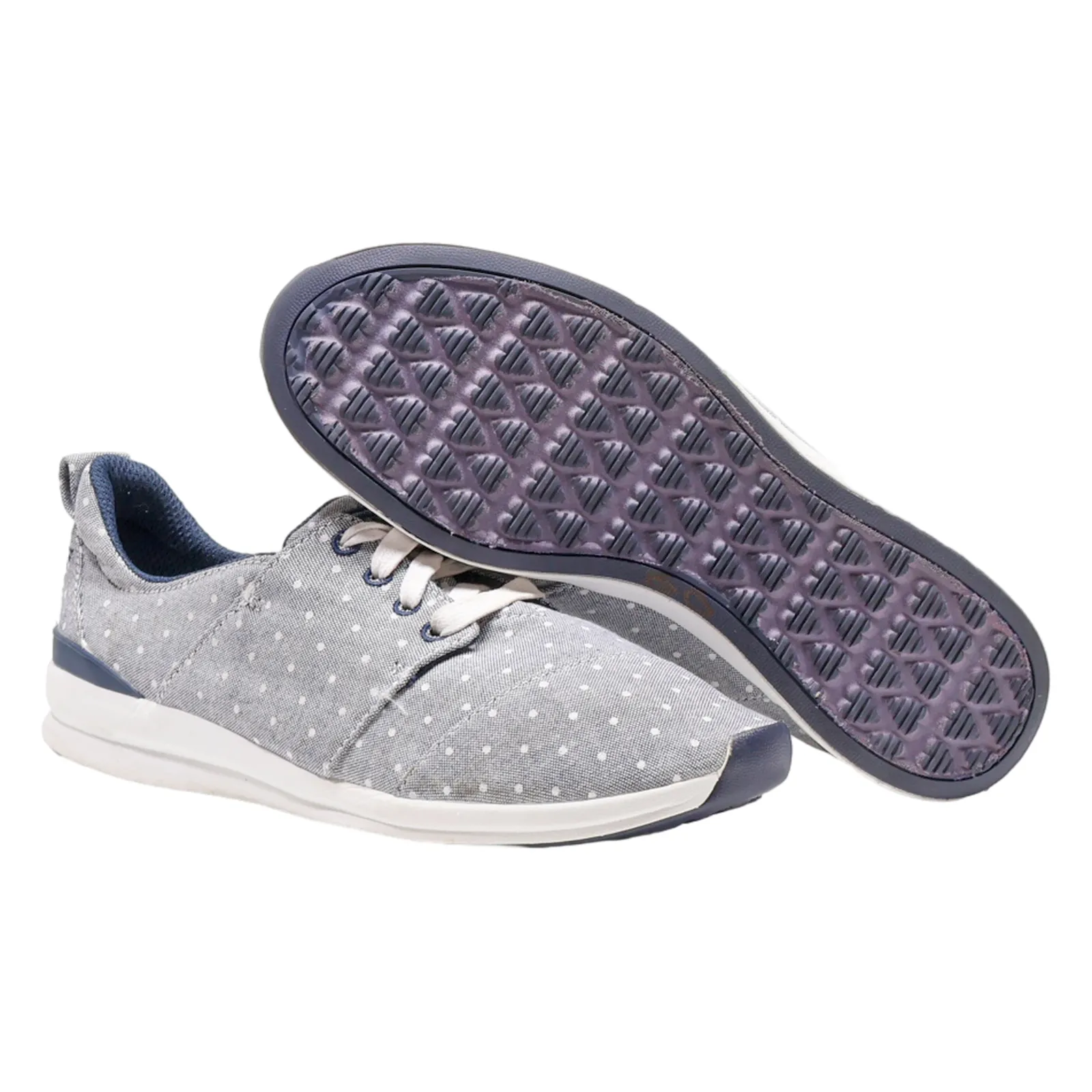 SKECHERS Sneaker Trainers Grey Canvas Womens UK 5