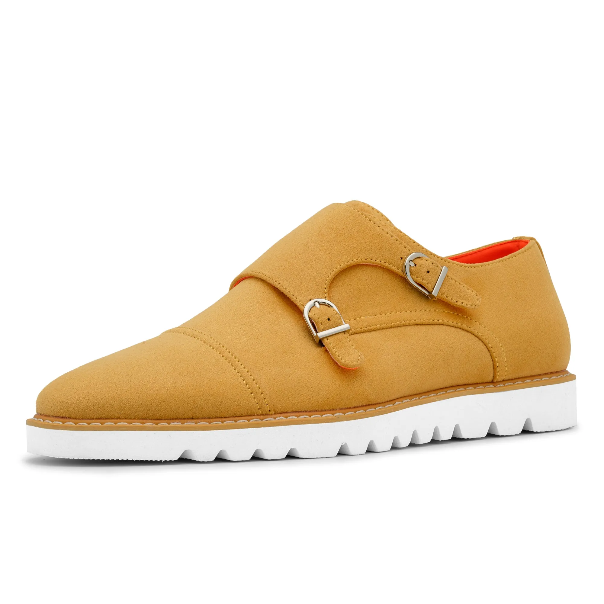 The Freshman S TAYNO Suede Double Monk Strap Oxford Sneaker