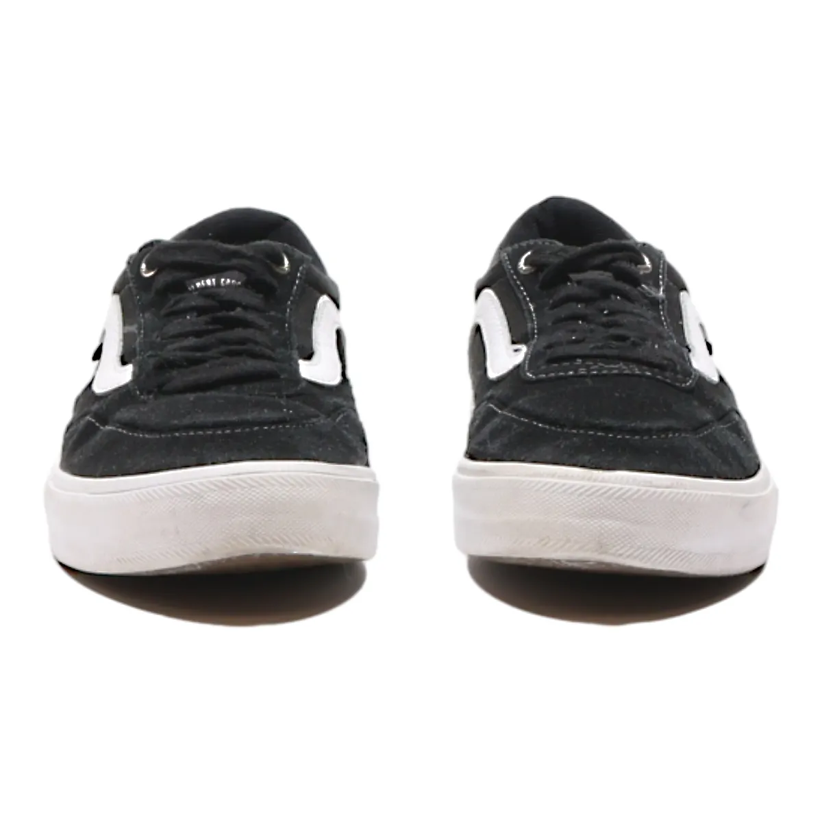 VANS Authentic Low Top Trainers Black Canvas Mens UK 5.5