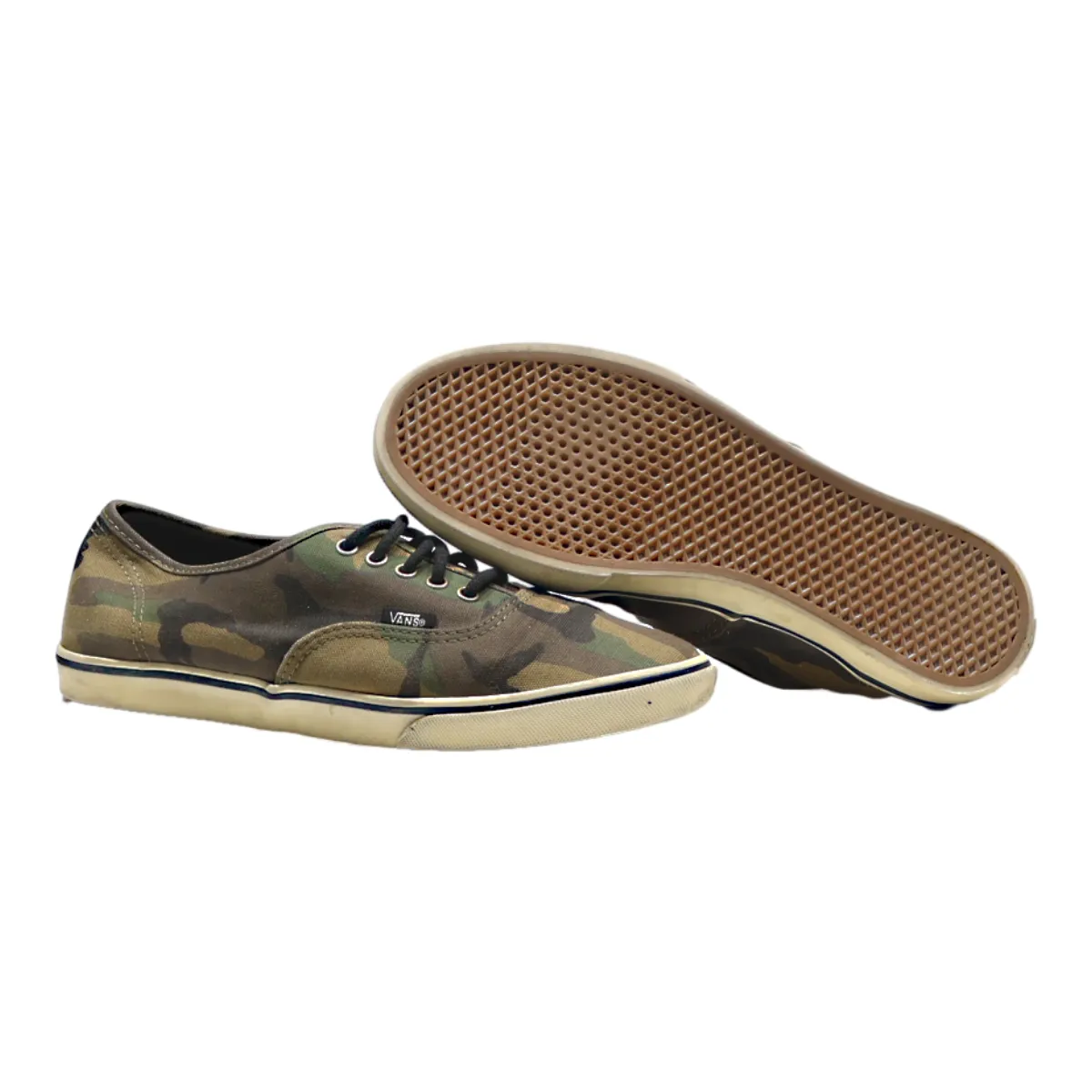 VANS Camo Sneaker Trainers Green Canvas Womens UK 6.5
