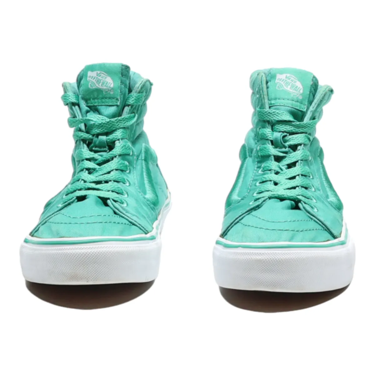 VANS High Top Trainers Green Canvas Womens UK 6