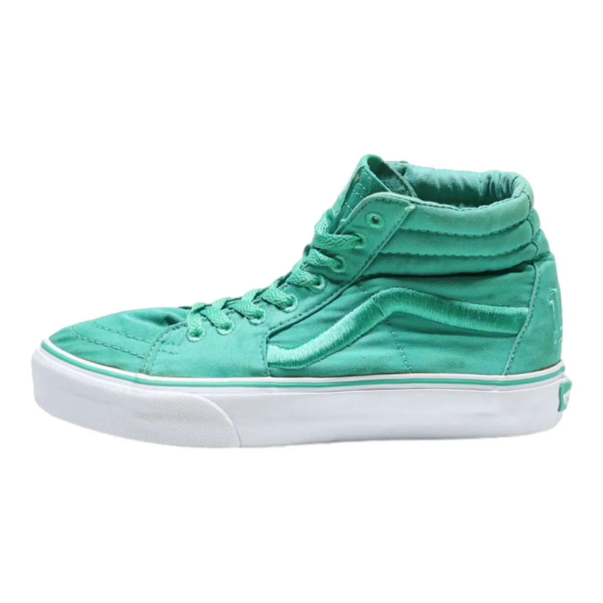 VANS High Top Trainers Green Canvas Womens UK 6