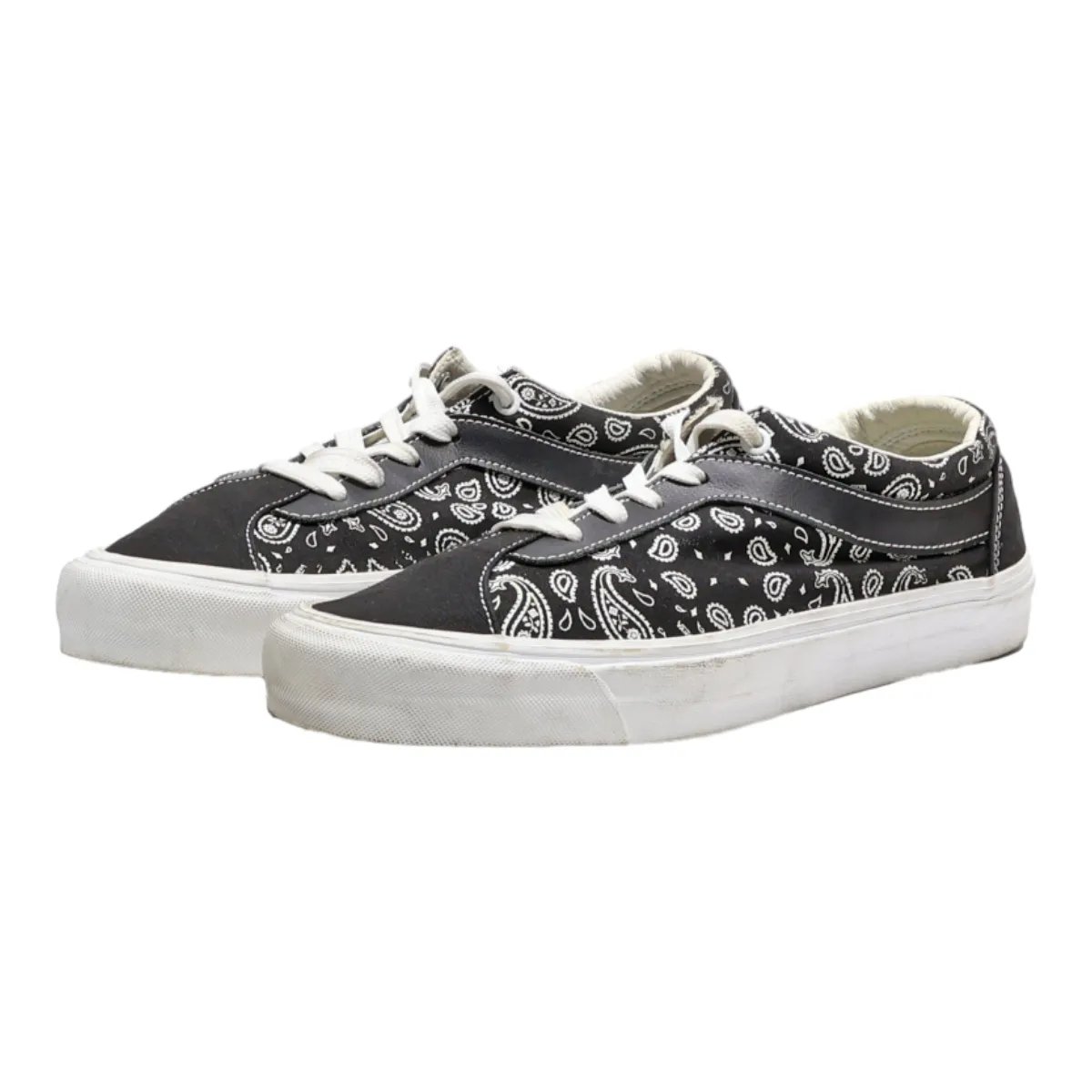VANS Low Top Trainers Black Canvas Mens UK 8.5