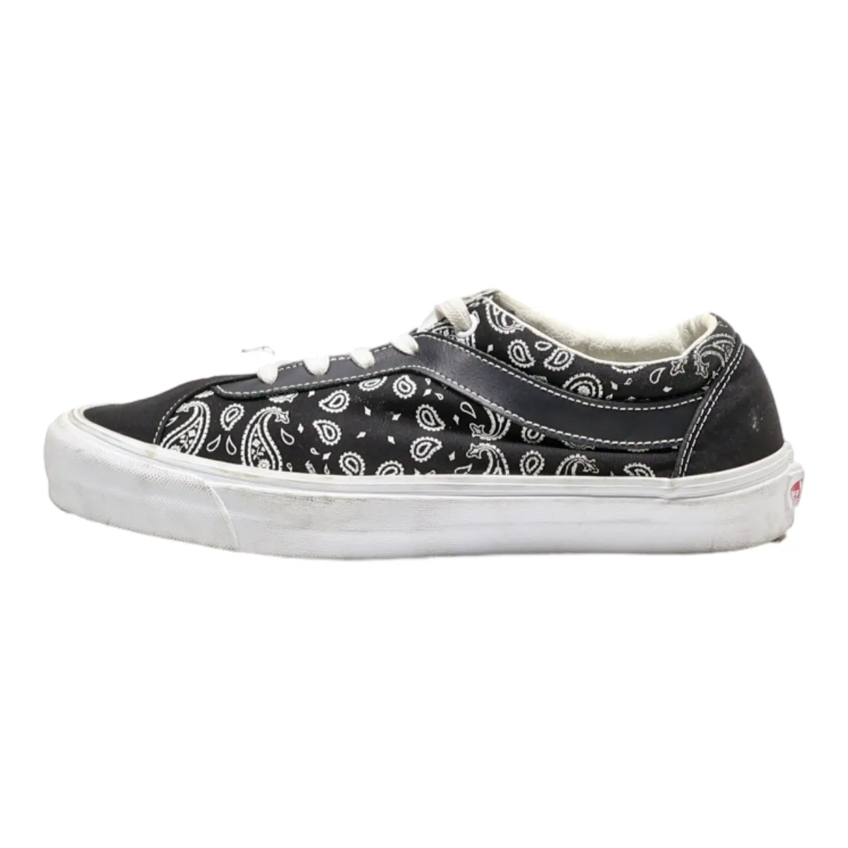 VANS Low Top Trainers Black Canvas Mens UK 8.5