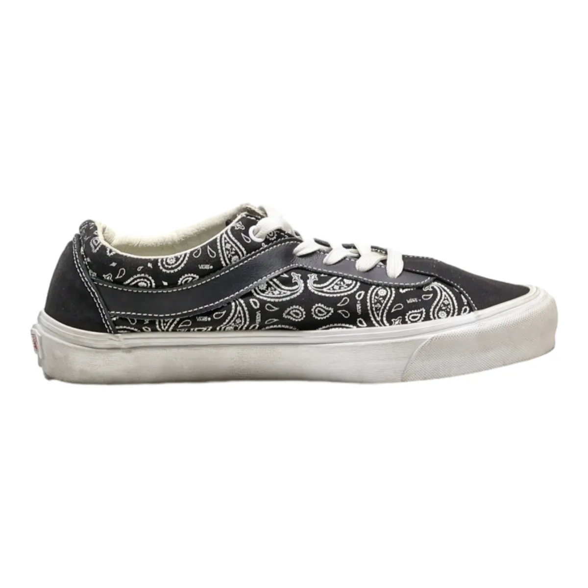 VANS Low Top Trainers Black Canvas Mens UK 8.5