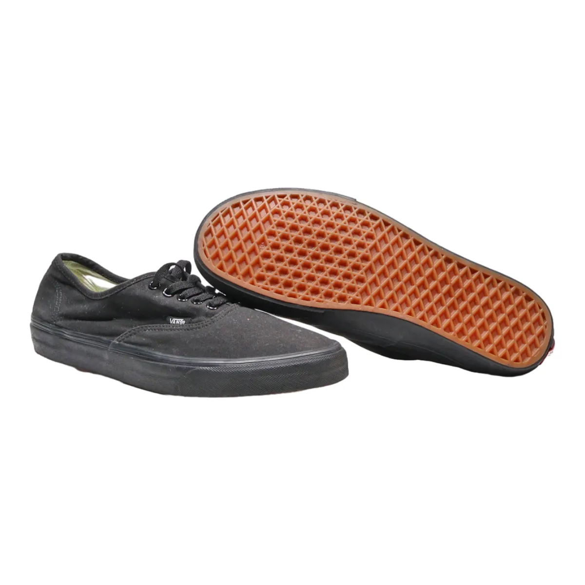 VANS Low Top Trainers Black Canvas Mens UK 9.5
