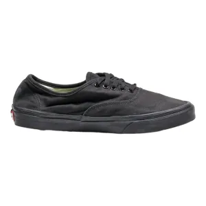 VANS Low Top Trainers Black Canvas Mens UK 9.5