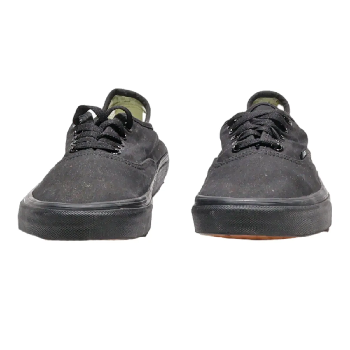 VANS Low Top Trainers Black Canvas Mens UK 9.5
