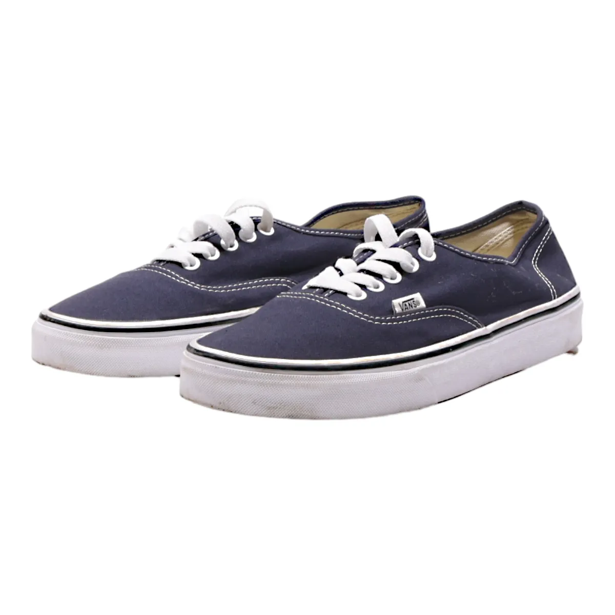 VANS Low Top Trainers Blue Canvas Womens UK 7