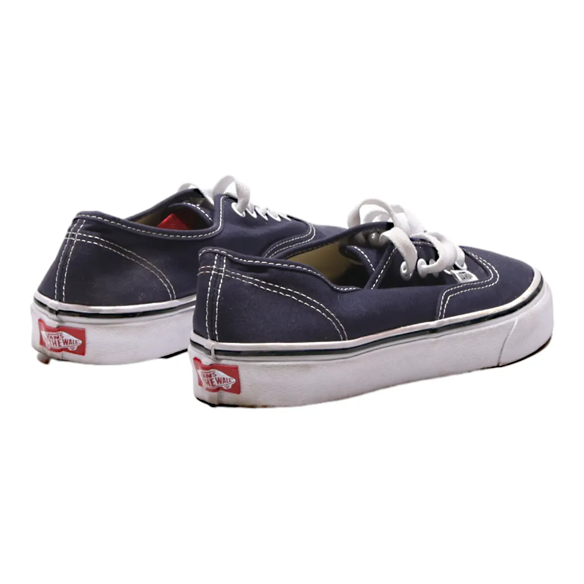 VANS Low Top Trainers Blue Canvas Womens UK 7
