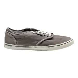 VANS Low Top Trainers Grey Canvas Womens UK 4.5