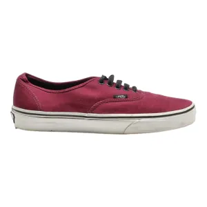 VANS Low Top Trainers Maroon Canvas Mens UK 8
