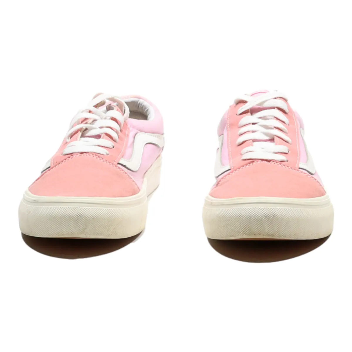 VANS Low Top Trainers Pink Canvas Mens UK 7.5