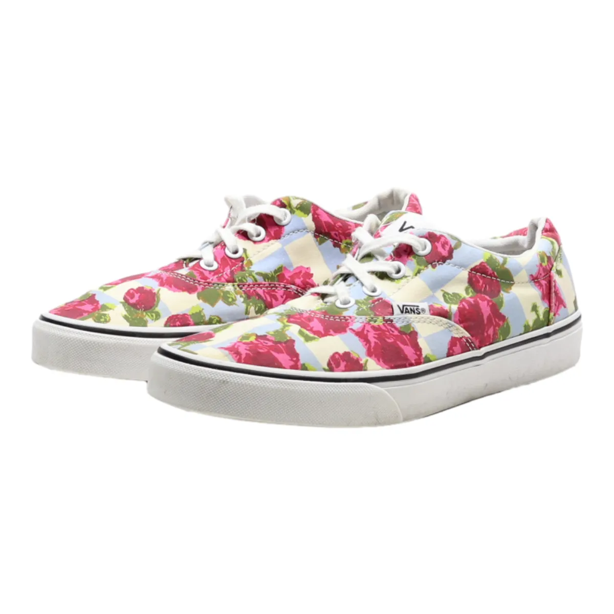 VANS Old Skool Low Top Trainers Beige Canvas Womens UK 6