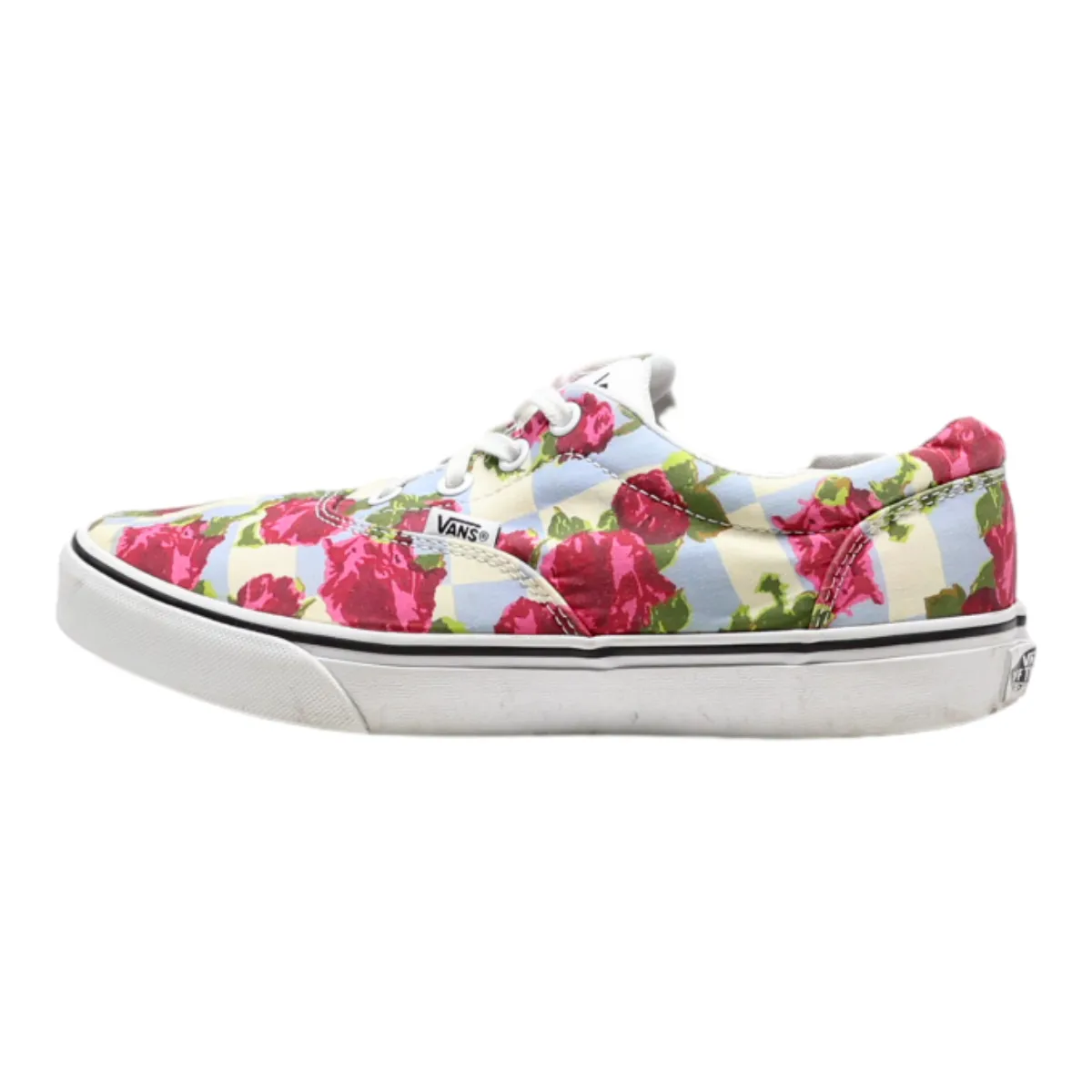 VANS Old Skool Low Top Trainers Beige Canvas Womens UK 6