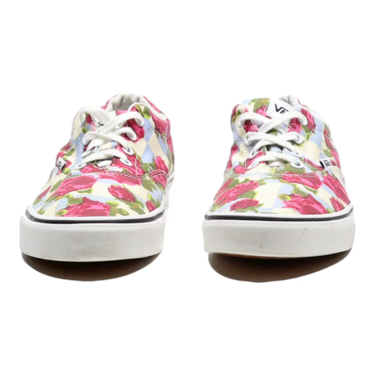 VANS Old Skool Low Top Trainers Beige Canvas Womens UK 6