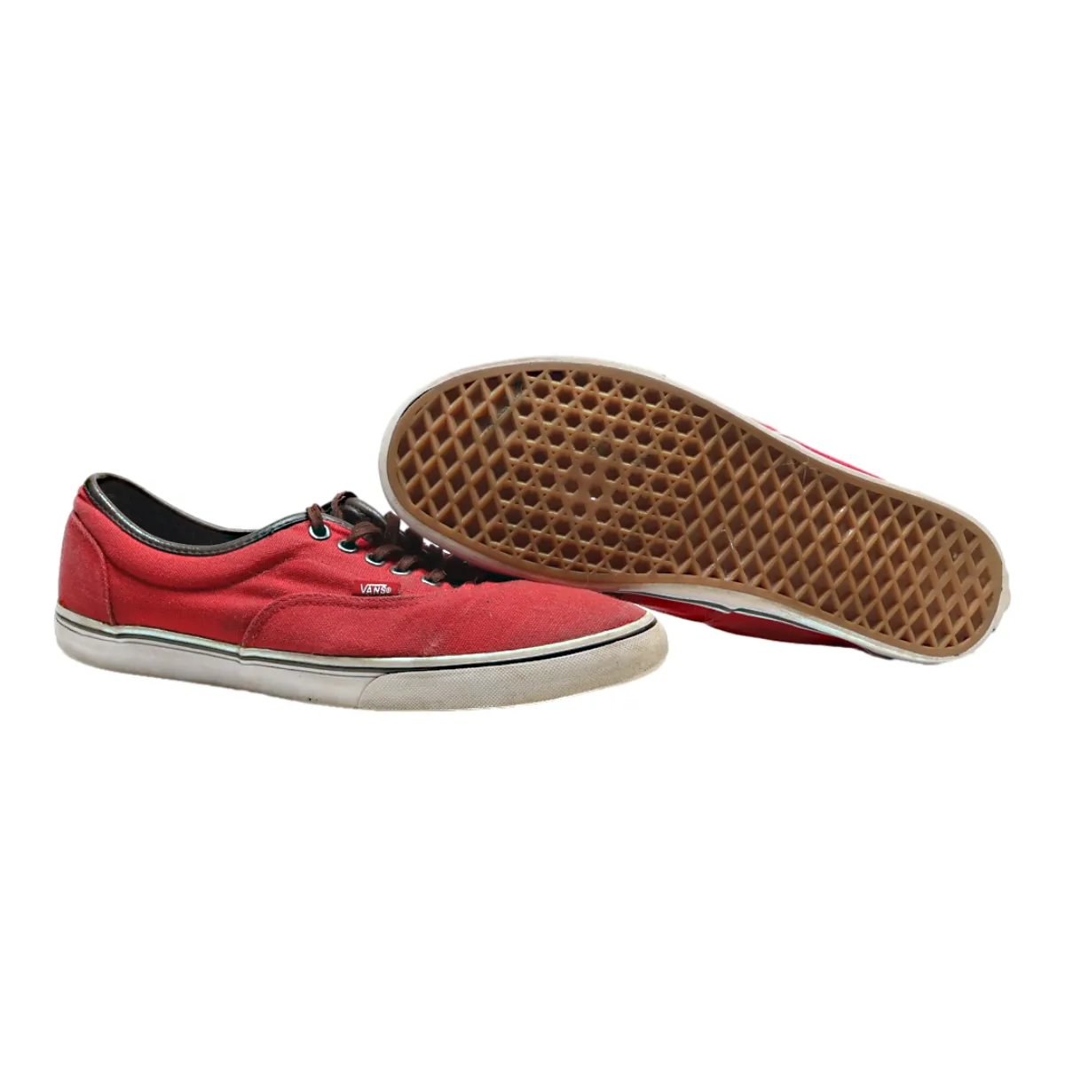 VANS Sneaker Trainers Red Canvas Mens UK 9