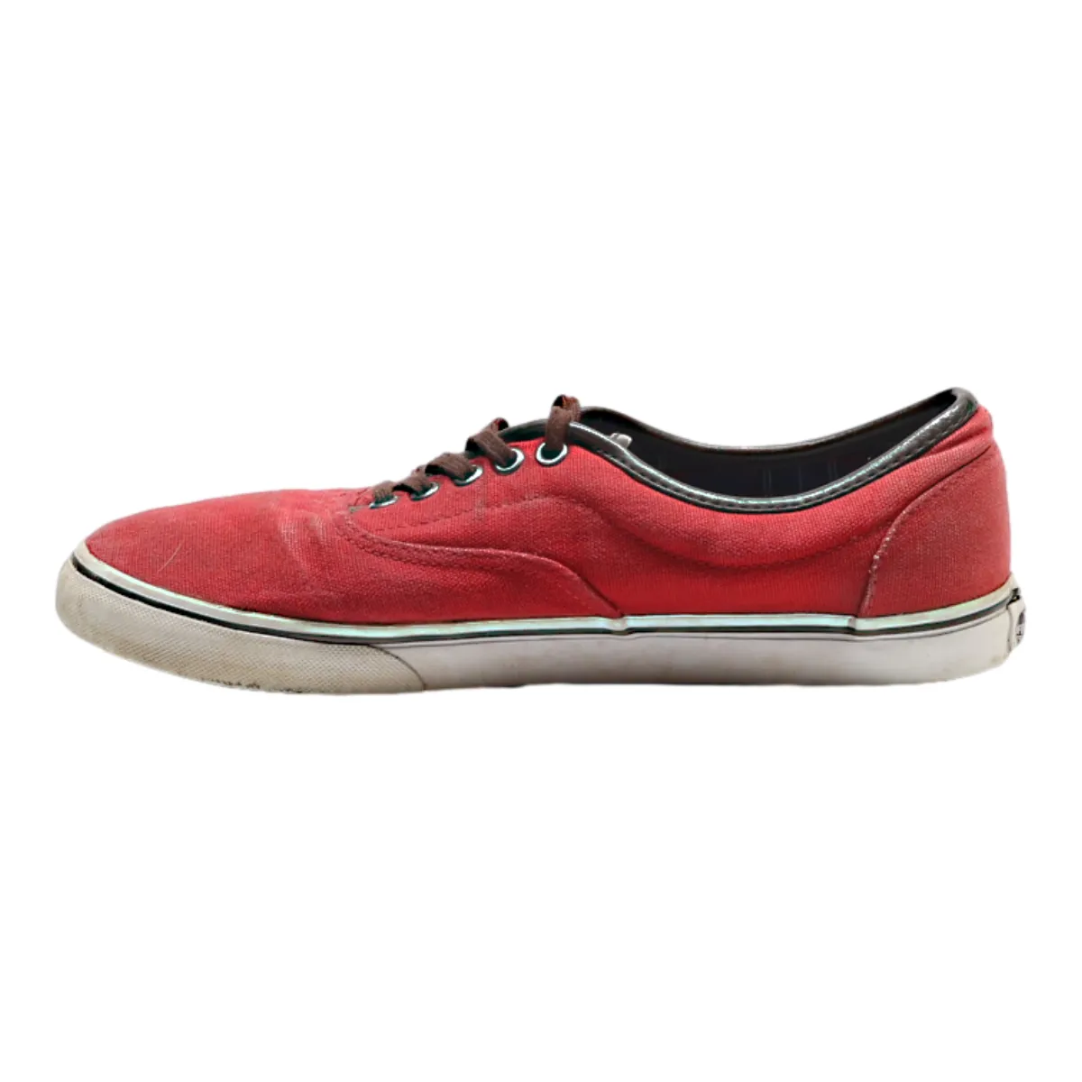 VANS Sneaker Trainers Red Canvas Mens UK 9