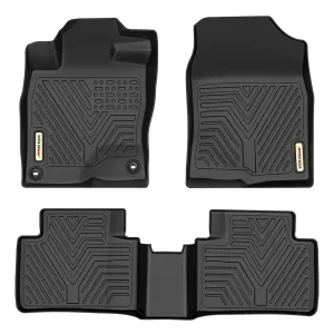 YITAMOTOR® Floor Liners for 16-21 Honda Civic Sedan/Hatchback or Type R, Floor Mats 1st & 2nd Row